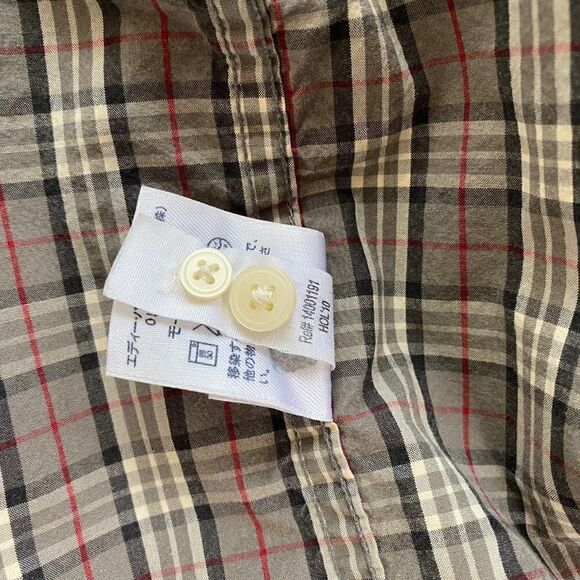 Eddie Bauer Legend Wash Plaid Button Front Shirt SZ L - Picture 14 of 16